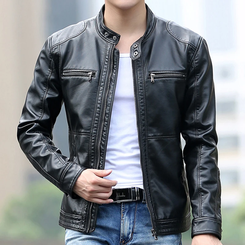 Online Buy Wholesale red leather jacket mens from China