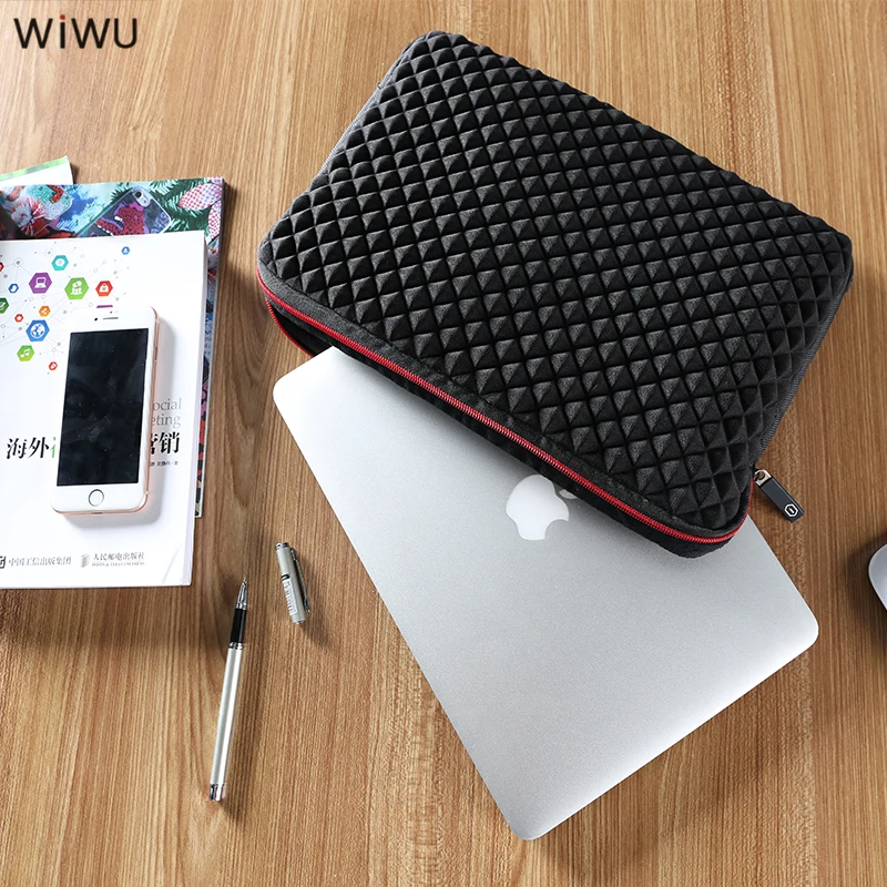 

WIWU New Laptop Bag 13 13.3 14 15.4 15.6 17 17.3 Inch Diamond Design for Xiaomi Air Pro Notebook Laptop Sleeve Case Neoprene