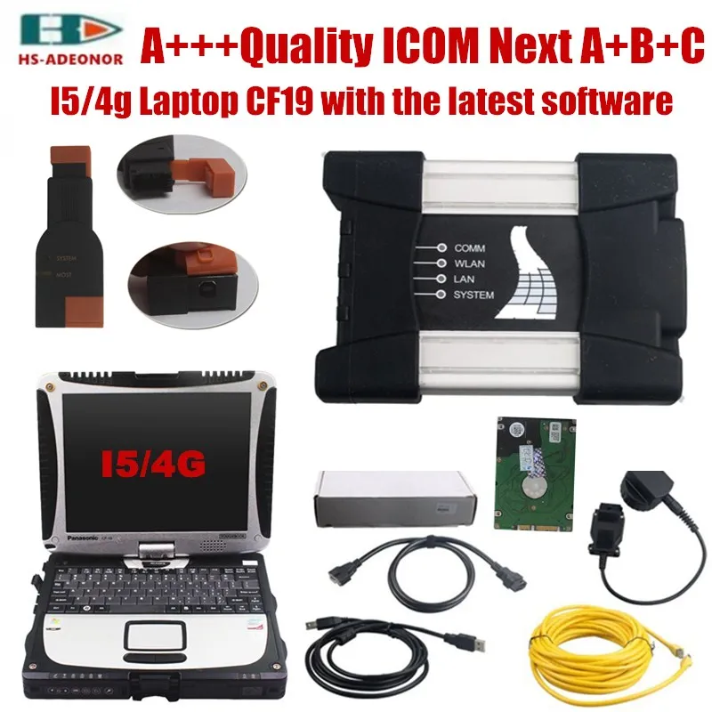 I5 ноутбук 4g CF19 и obd WI-FI сканер ICOM Next с новейшим 2020 06 V программное обеспечение для bm w