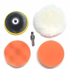 5 штук в упаковке, "125 мм Автомойка Автомобильная полировальная подушка набор влажные пены полировальные накладки для стайлинга автомобилей со сверлом для адаптера переменного тока M14