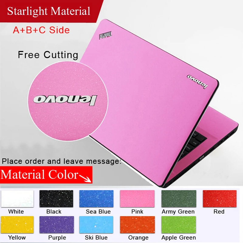 Pure Color Laptop Sticker Waterproof Diy Personality Laptop Skins Protective Notebook Decalfor