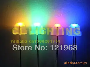 

Automatic slow flashing 4.8MM strawhat DIP LED rgb color diode 3.0-3.5V 100PCS free shipping