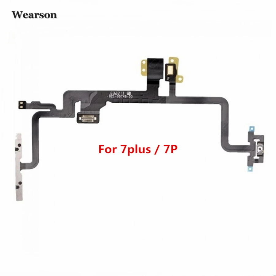 For iPhone 7G 7P 7plus Power Button Volume Control Key Flex Cable High Quality Tested (3)
