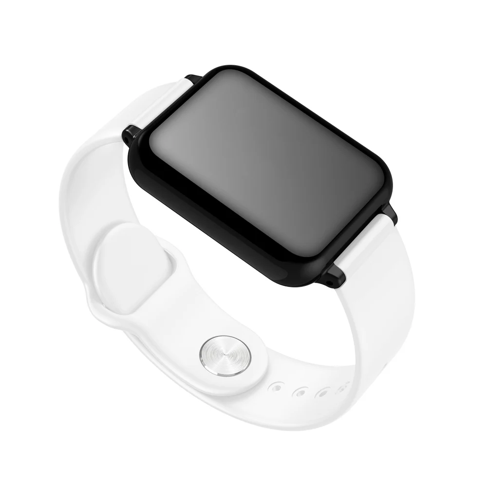Умные часы B57, Bluetooth, пульсометр, кровяное давление, кислородный будильник, мужские спортивные часы, носимые часы для дропшиппинга - Цвет: Type C White