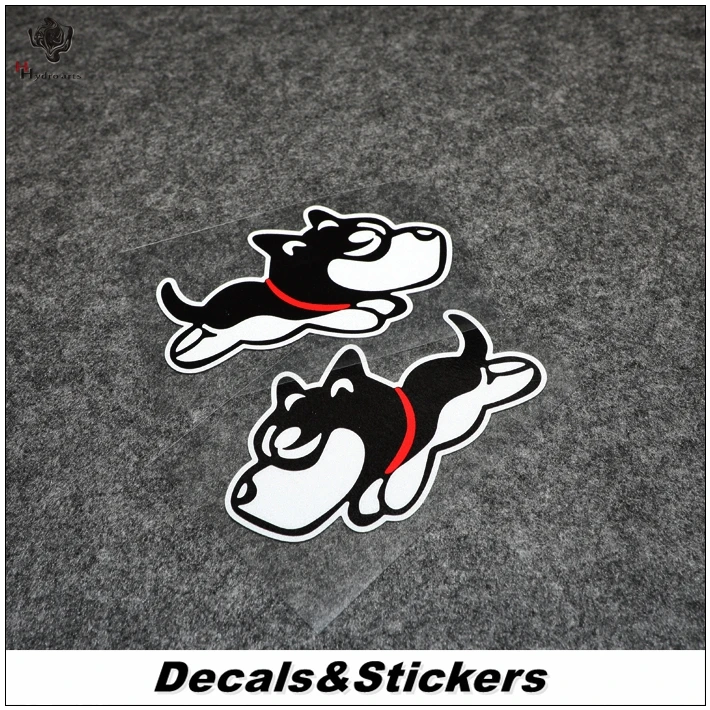 

NO.L179 Cartoon Cute Huskies Dog 3M Reflective Modified Stickers Car Glass Waterproof MOTO GP Decals Racing Motorcycle