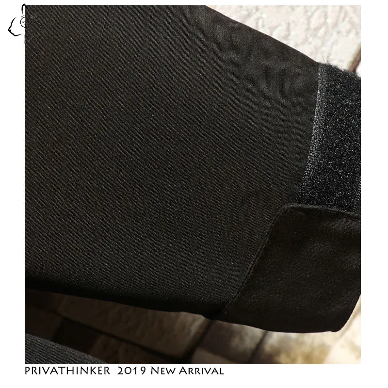 Privathinker Autumn 2019 Man Safari Style Streetwear Jacket Mens Harajuku Black Windbreaker Jackets Male Pockets Oversize Jacket