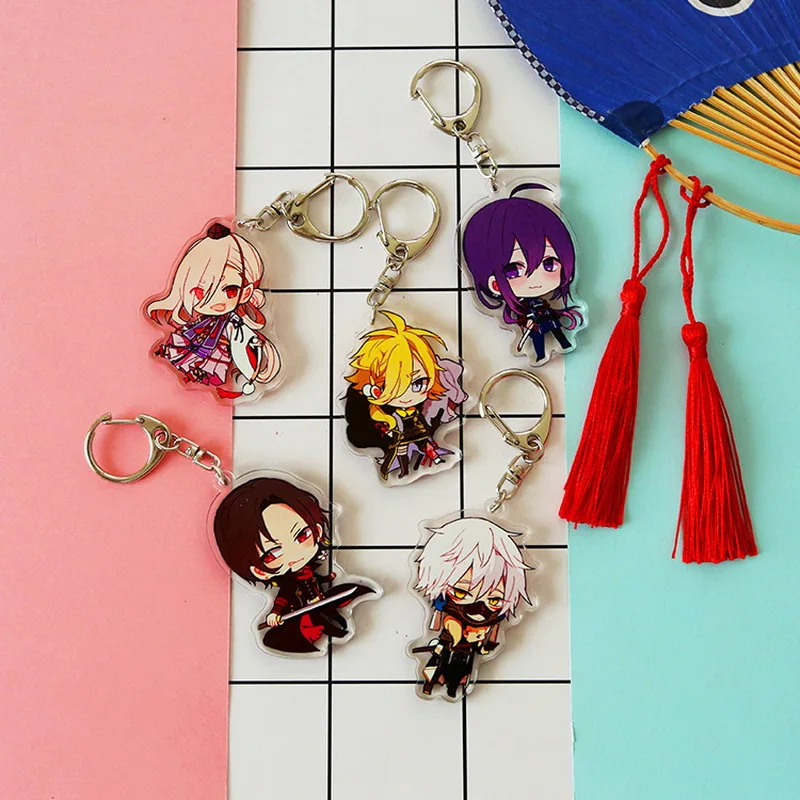 11 types Game Touken Ranbu Online Acrylic Keychain Hotarumaru Nakigitsune Limited Charm Bag Phone Keyring Birthday Gift dropship | Украшения