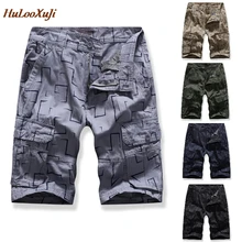 HuLooXuJi мужские летние шорты с модным принтом пляжные шорты мужские s повседневные брюки карго свободные с несколькими карманами уличные короткие брюки Размер США: 30-38