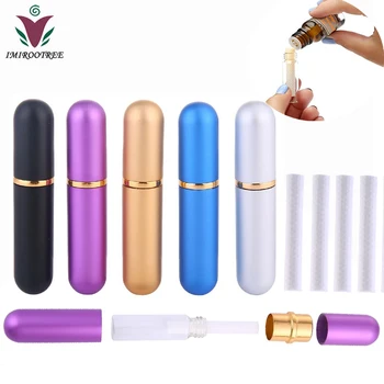 

Free Ship 40Sets colored Aromatherapy Essential Oil Nasal Inhaler Aluminum Inhaler with High Absorbent Cotton Wicks