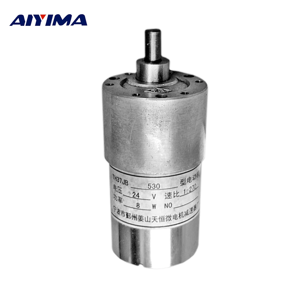 

AIYIMA DC12V-24V High Torque Reduction Motor Reduction Ratio 1:270 All Steel Gear