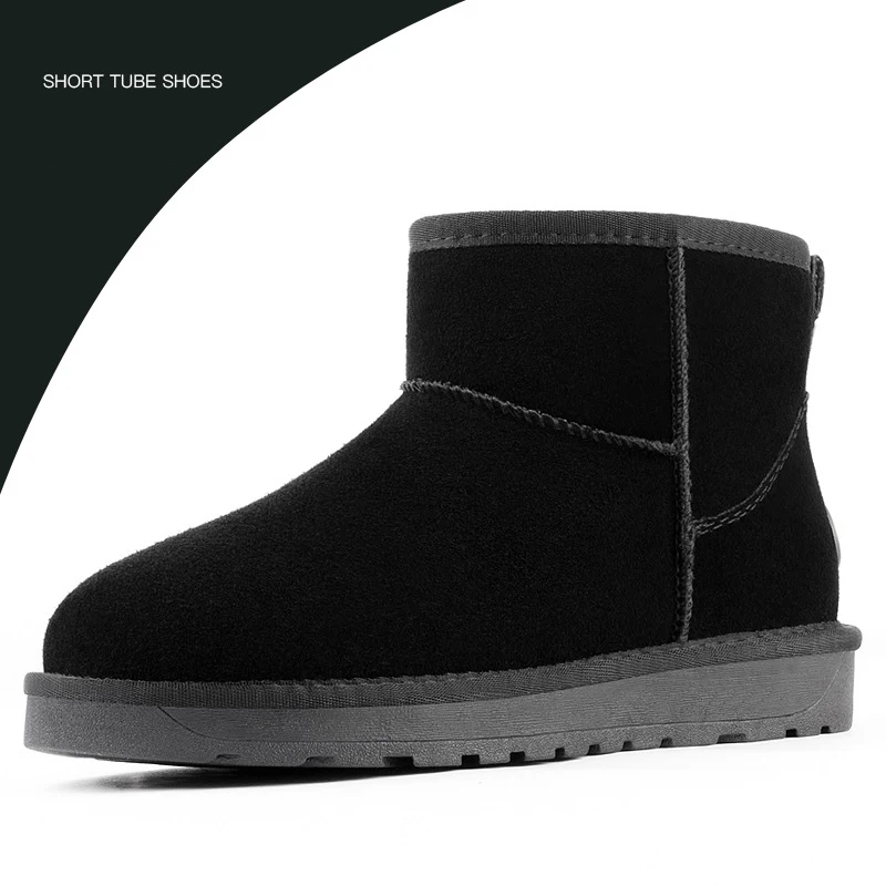 Cuculus/Популярные Брендовые женские зимние ботинки из коровьей замши; удобные черные зимние качественные ботинки; ; 5825 - Цвет: Black 2