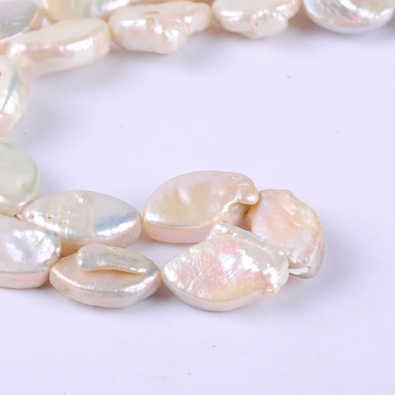 1pack/lot 15-16mm AA quality white water drop Natural freshwater Pearl spacer Loose Beads DIY for Jewelry bracelet necklace