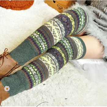 

Hot New Fashion Women Ladies Winter Knit Crochet Leg Warmers Knee High Trim Boot Legging Warmer High Quality Cheap 5 Colors