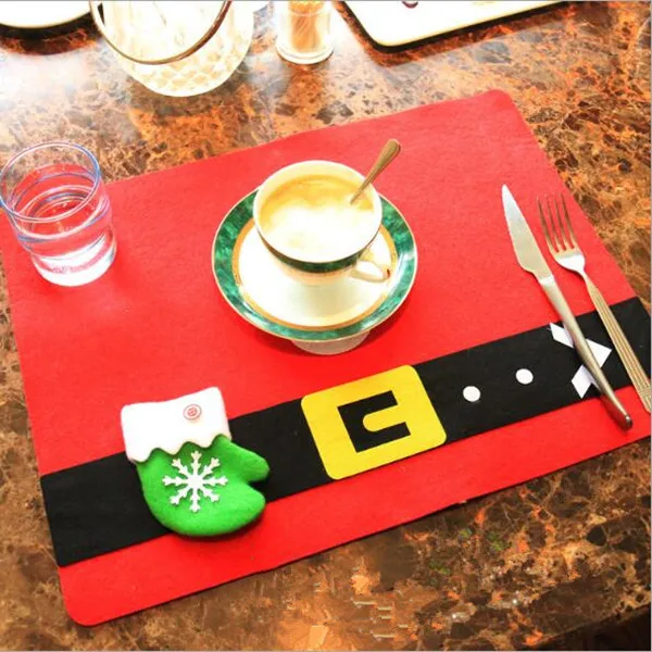 Christmas table mats coasters Christmas decorations Christmas hotel