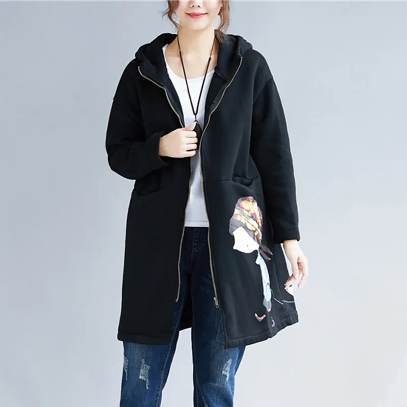 Осенне зимняя куртка размера плюс 4XL 5XL женская одежда длинное теплое плотное