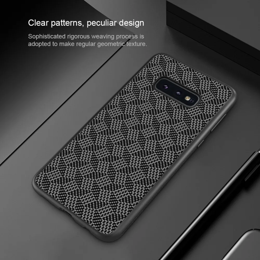 Для samsung Galaxy S10E Nillkin Жесткая и мягкая волокнистая задняя крышка тонкий сенсорный чехол для телефона для samsung Galaxy S10E Nilkin чехол
