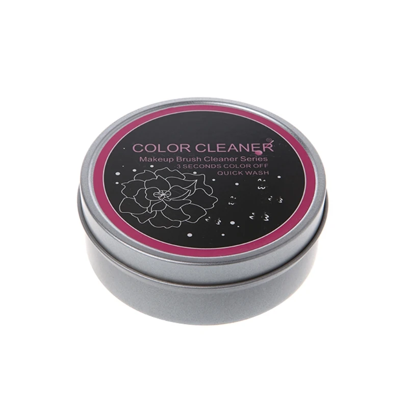 

QIAOYAN Professional Makeup Brush Color Clean Eyeshadow Sponge Tool Cleaner Remover Box