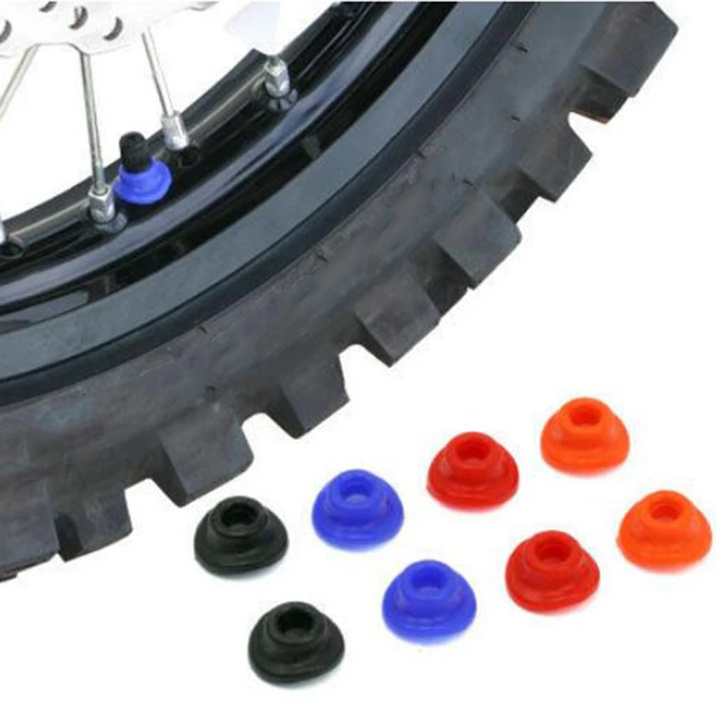10Pcs Silicone Air Valve Stem Mud Guards Cap for CRF/KLX/DRZ/RMZ/YZF High Quality Silicone Rubber
