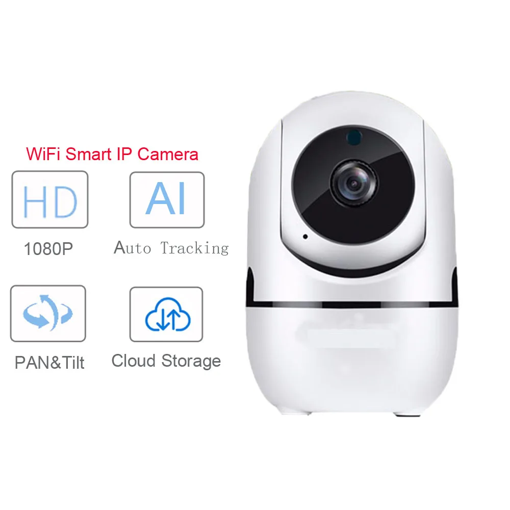 

MINI Size HD 1080P Cloud Wireless IP Camera Intelligent Auto Tracking Home Security Surveillance CCTV Network Wifi Camera