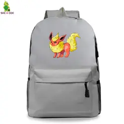 Дешевые рюкзаки Pokemon Go для женщин/для мужчин's Backpak унисекс школьные ранцы дорожные сумки подростков холщовый рюкзак аниме Mochila Pusheen