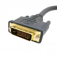 100 шт/лот) DVI 24+ 1 DUAL LINK цифровой мужской M/M HDTV видео кабель-удлинитель для монитора 30 см