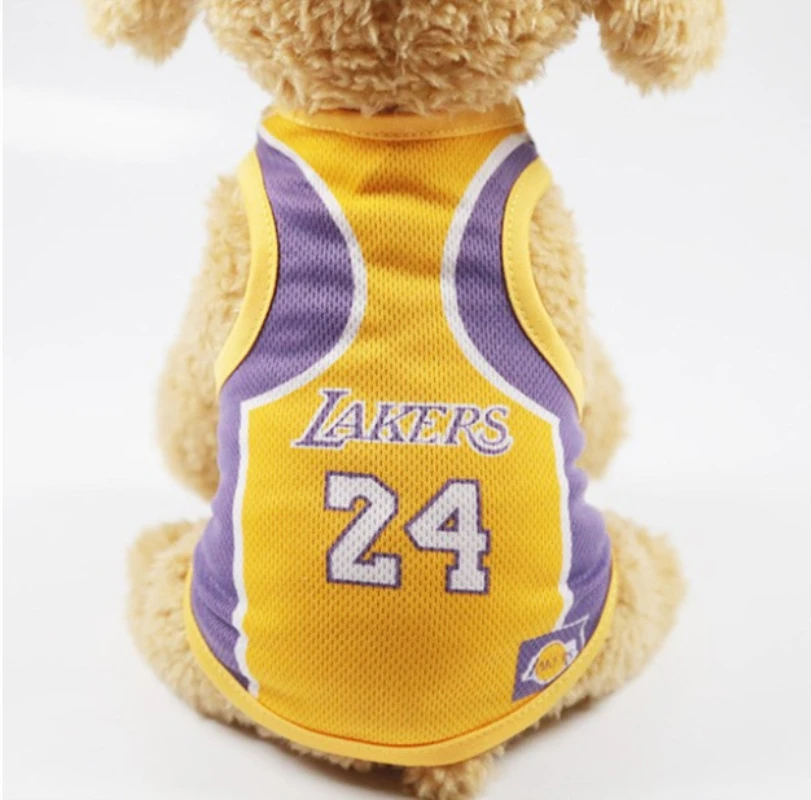 

Popular Dogs Basketball Clothes NBA Jersey Bulls Cavaliers Lakers Jersey Dogs Sportswear Mesh Vest Pet Clothing Accessories