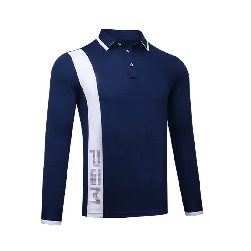

Pgm Golf Men Long Sleeved T-Shirt Quick Dry Breathable Sports Tennis Tops for Male Elastic Soft Cotton Sportwear AA11840