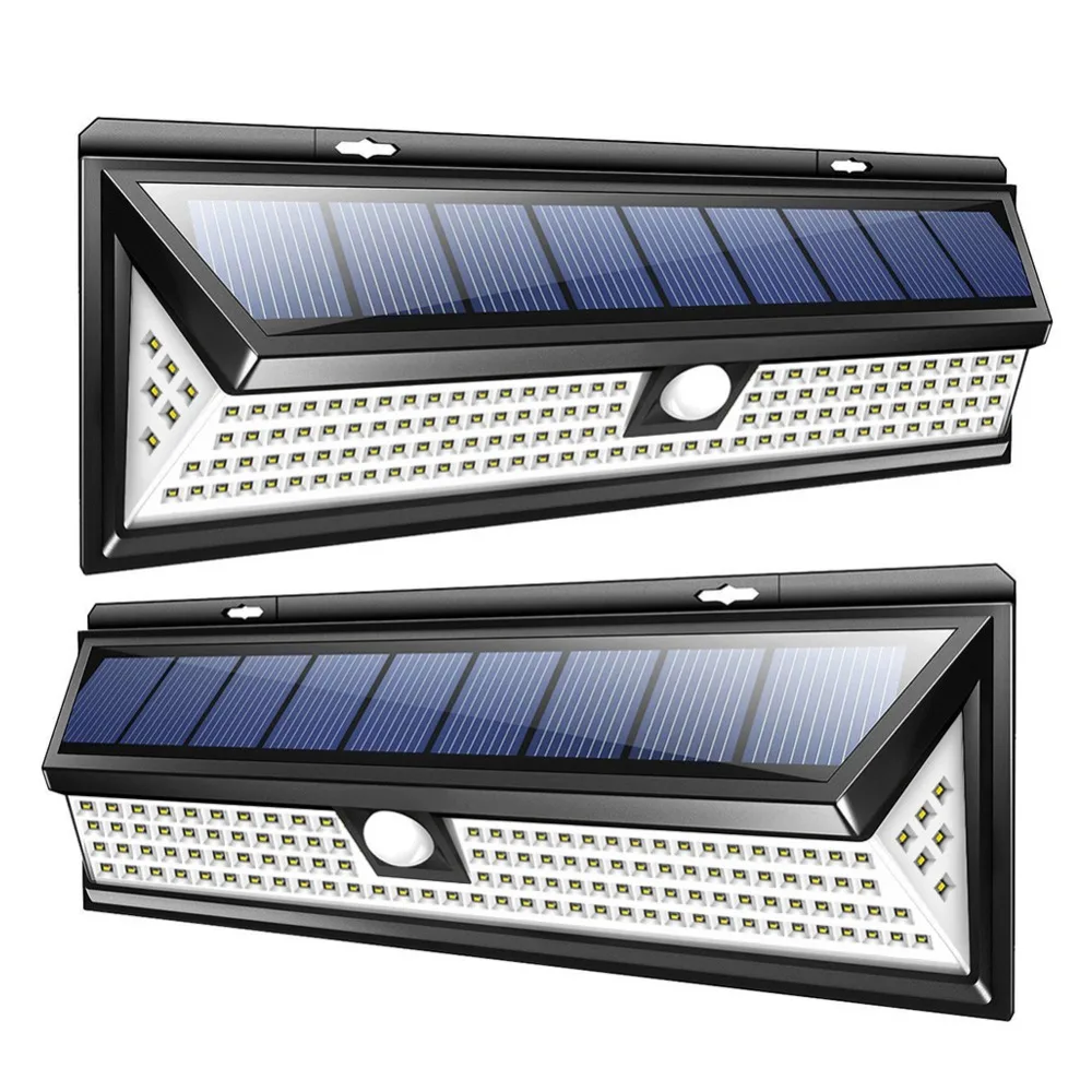 

1000LM 118LED Solar Lamp Outdoor Garden Courtyard Fence Wall Mount Lamp Waterproof PIR Motion Sensor Security Wall Light