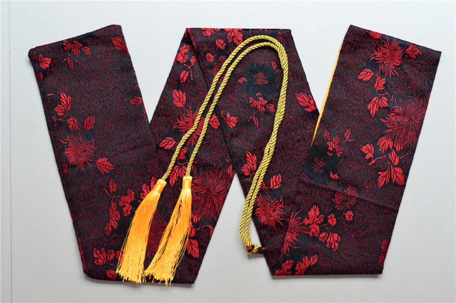 Nice Soft And Delicate Silk Sword Bag Fitting For Japanese Samurai Katana Red Flower Design | Дом и сад