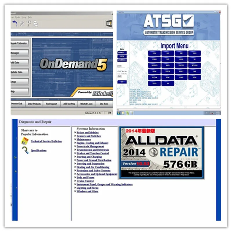 V10.53 Alldata и Митчелл автосервис программного обеспечения данных с AK500 программное обеспечение в 1 ТБ HDD 8 ремонт программного обеспечения