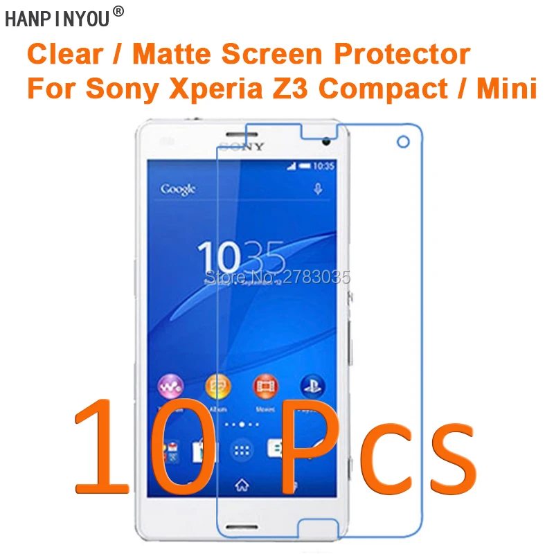 

10Pcs For Sony Xperia Z3 Compact Z3 Mini D5803 HD Clear / Anti-Glare Matte Screen Protector Protective Film (Not Tempered Glass)