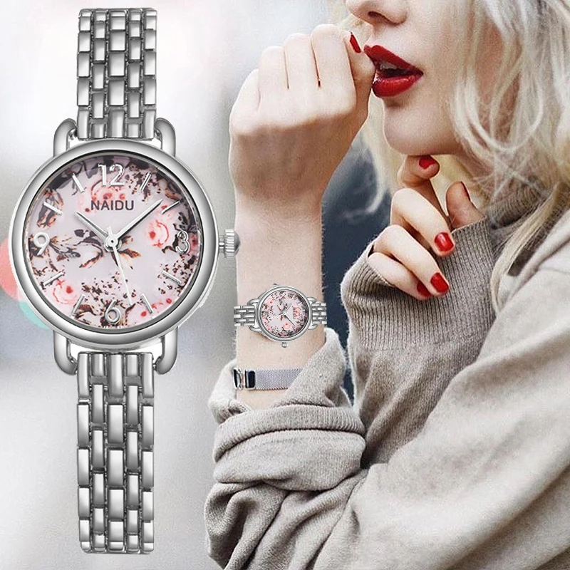 

Women Watches New Rose gold Silver Ladies Bracelet Watch womens quartz dress wristwatch feminino reloj mujer kol saati