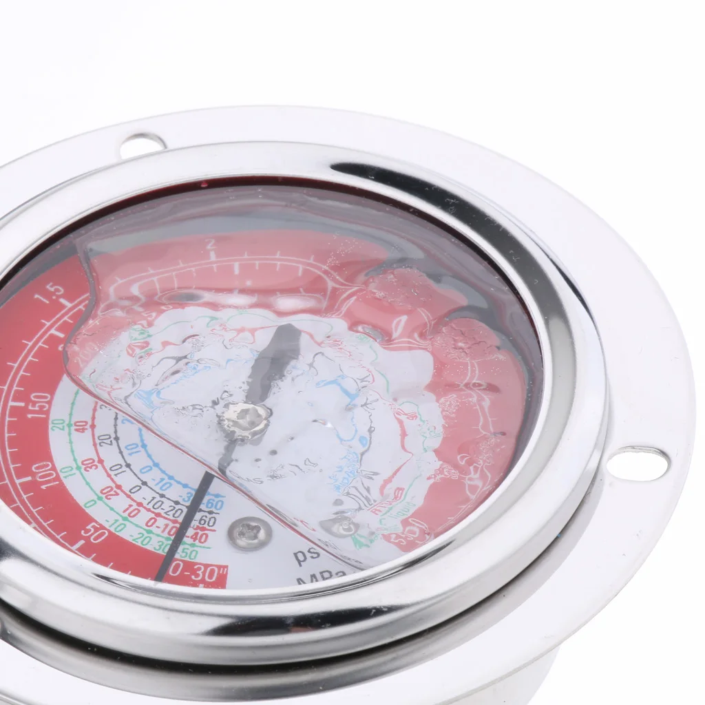 2PCS Liquid Filled Pressure Gauge for Water Oil Hydraulic 3.8MPa 1.8MPa