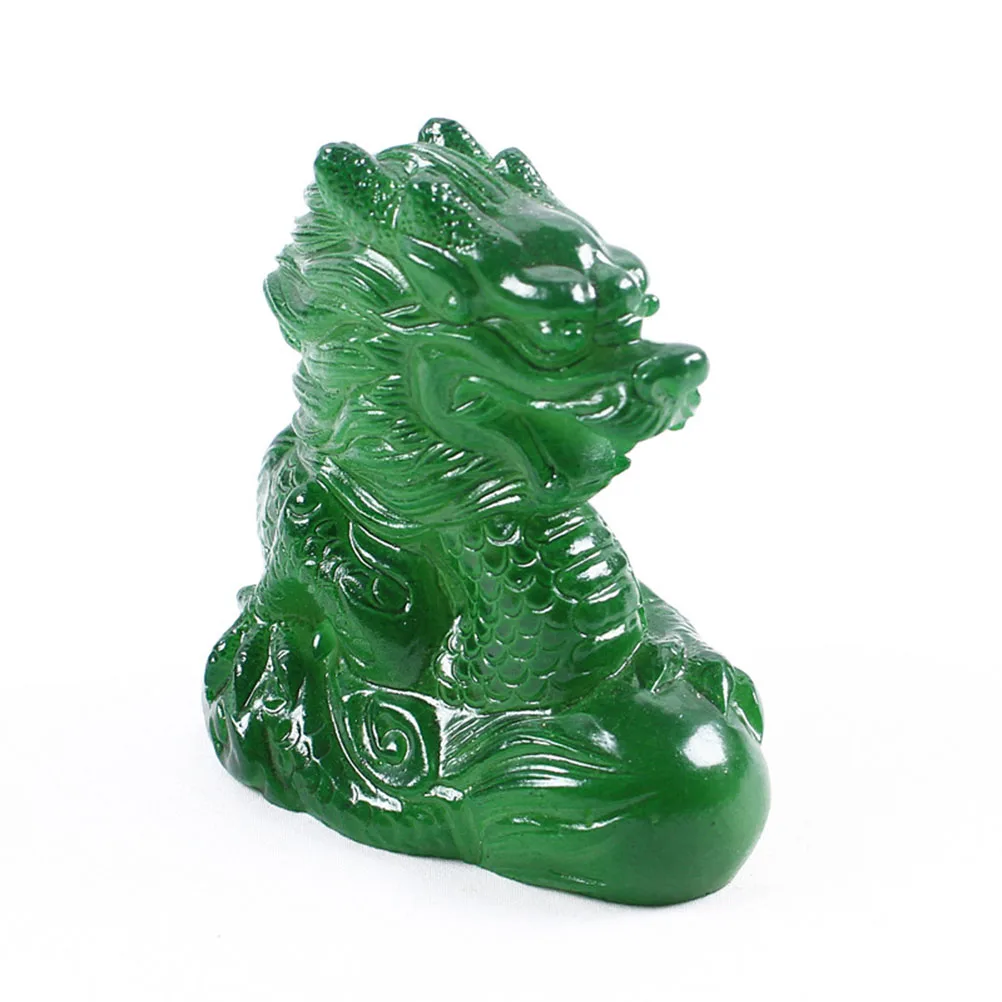 

1 PC Creative Color Changing Dragon Tea Pet Resin Simulation Craft Kung Fu Tea Tray Ornament Home Decor Tea Accessories (Green)