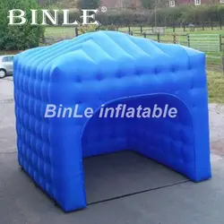 Горячая продажа Прочный коммерческий синий надувная кубическая палатка события надувная палатка складная палатка для выставки