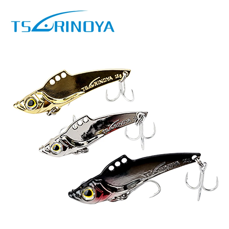  TSURINOYA 3Pcs Metal Fishing Lure 7g 10g 15g VIB Wire Bait Vibration Fishing Baits Swim Bait Isca A