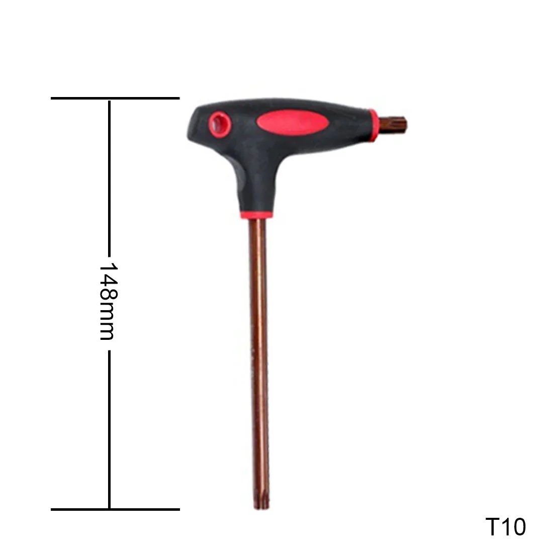 Т-образный 1 шт. шестигранный ключ Т-образный шестигранный ключ гаечный ключ ручной инструмент - Цвет: T10 148mm