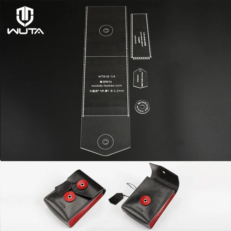 

WUTA 919 Leather Craft Acrylic Template for DIY Universal Mobile Hard Disk Storage Mobile Power Bag Clear Acrylic Pattern Set