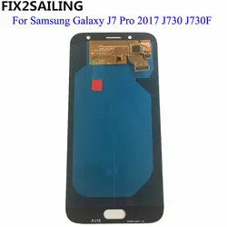 5,5 ''AMOLED Дисплей для SAMSUNG Galaxy J7 Pro J730 ЖК-дисплей для SAMSUNG J7 2017 Дисплей Сенсорный экран планшета J730F