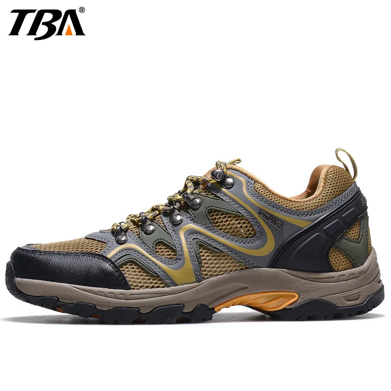 

TBA 2017 New Outdoor Aqua Shoes For Men Breathable Mesh Wading Sport Shoes Man Brand Upstream Summer Hiking Shoes Men's Sneakers