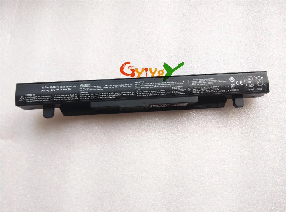 

New A41N1424 Battery For ASUS ROG ZX50 ZX50J ZX50JX GL552 GL552J GL552V GL552VW 14.8V 2600mAh