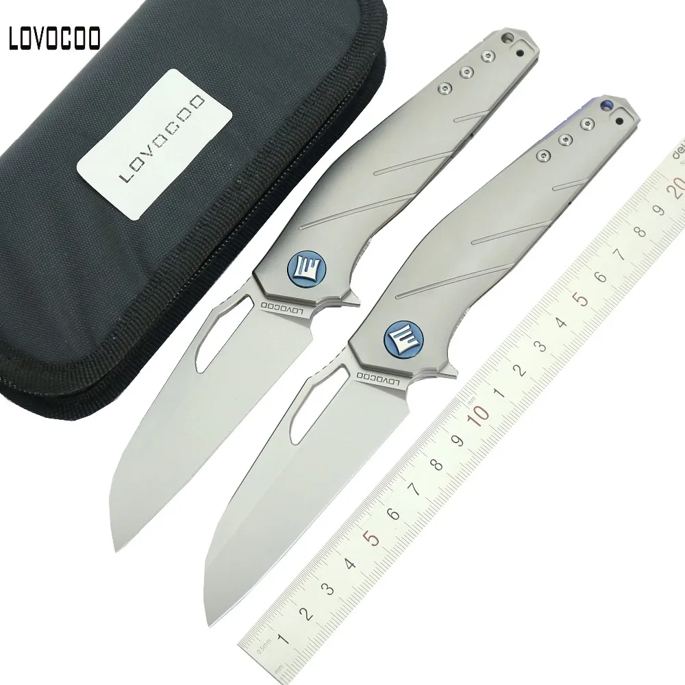 

LOVOCOO APOLOGIST flip folding knife S35VN blade titanium handle camping hunting pocket knife outdoor survival tactics EDC tools