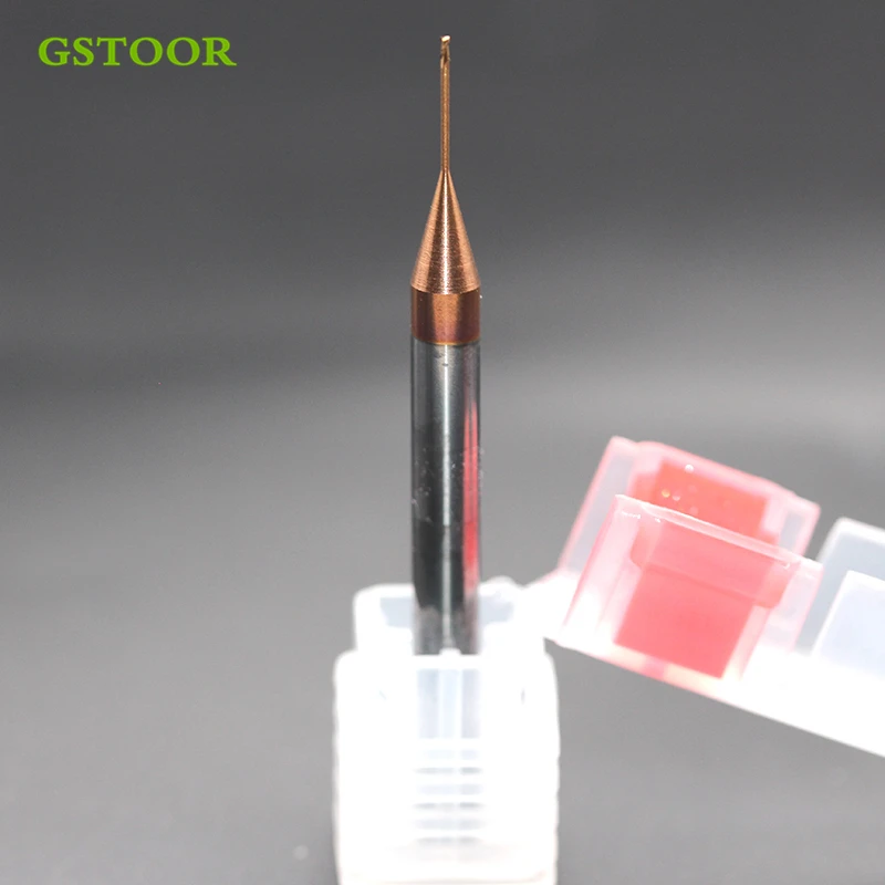 

1pc Deep groove milling cutter D0.5 4 D4 50L 2T Tungsten Steel Coating CNC Lathe Tool and Carving Machine