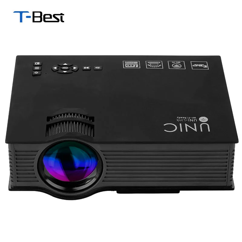 Unic UC46 Wireless WIFI Mini Portable Projector 1200 Lumen 800 x 480
