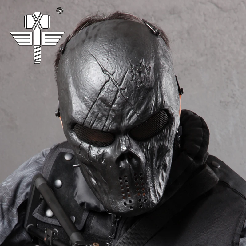 Warchief M06 камуфляжная защитная маска для всего лица косплея дышащая Пейнтбольная