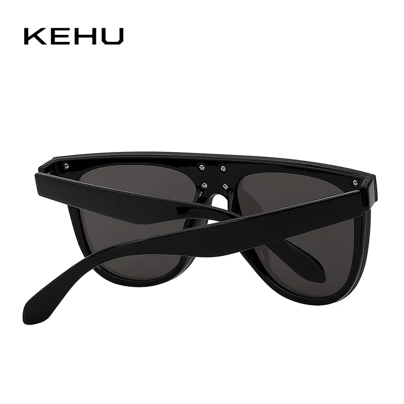 Женские солнцезащитные очки KEHU брендовые с заклепками квадратные|brand women