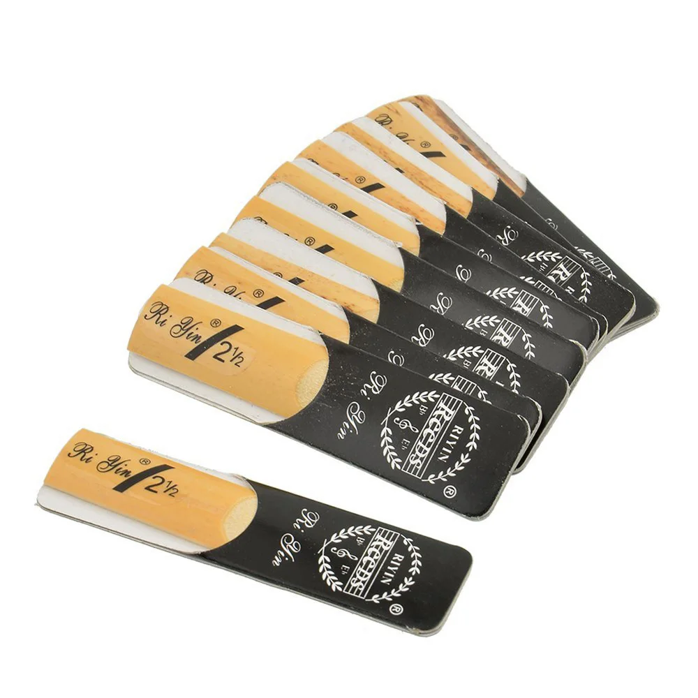 Bengear 10pcs Good Tenor Saxophone Reeds 2 1/2 Bb Size Sax Reeds Y550