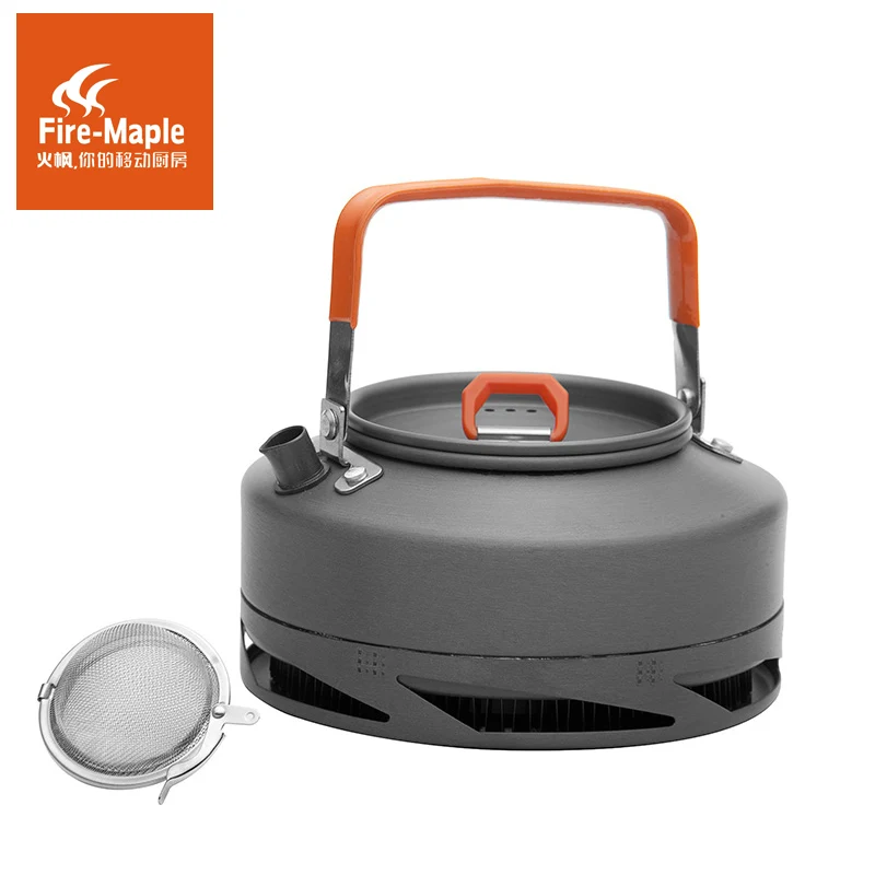 Outdoor kettle Heat Exchanger Camping Tea Pot Outdoor Portable Camping