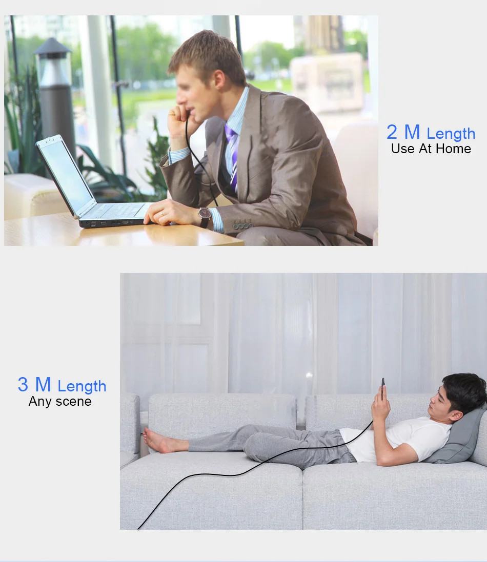 NOHON 5PC TPE Micro USB Data Charging Cable Android Phone For Samsung S6 S7 Plus Xiaomi 4 LG Huawei USB Short Long Charger Cord (9)