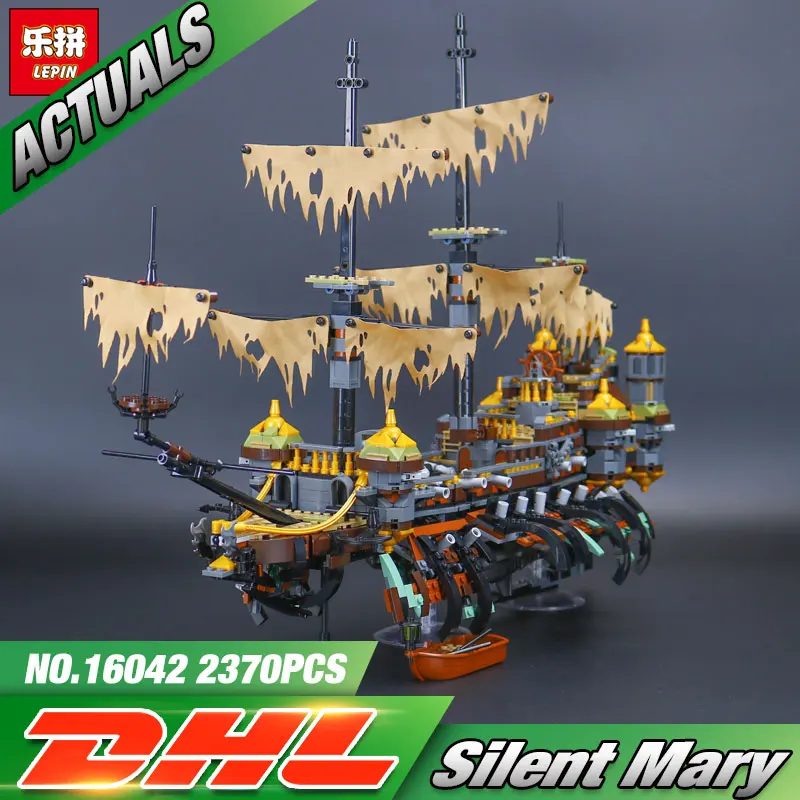 

Lepin 16042 2344Pcs New Pirate Ship Series The Slient Mary Set Children Educational Building Blocks Bricks Toys Model Gift 71042